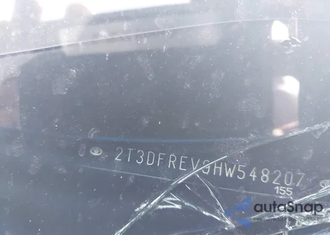 2017 Toyota Rav4 Limited z USA, uszkodzony, nr VIN 2T3DFREV9HW548207